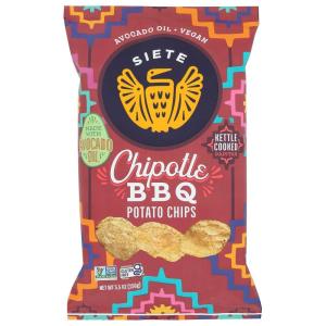 Siete Grain Free Potato Chips – Kettle Cooked | Gluten Free Chips | Vegan Snacks | Non GMO | Chipotle BBQ, 5.5 Ounce (Pack of 6)(Chipotle bbq)