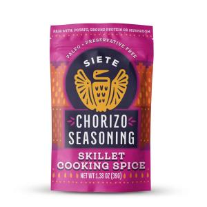 Siete Spicy Taco Seasoning Mix | Gluten Free | Vegan | Paleo | Preservative Free | Whole 30 Approved (6 Packets) 42 Servings(Chorizo  6 Pack)